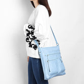 Women Faux Leather Multi-pocket Shoulder Bag Crossbody Handbag Large Capacity